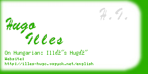 hugo illes business card
